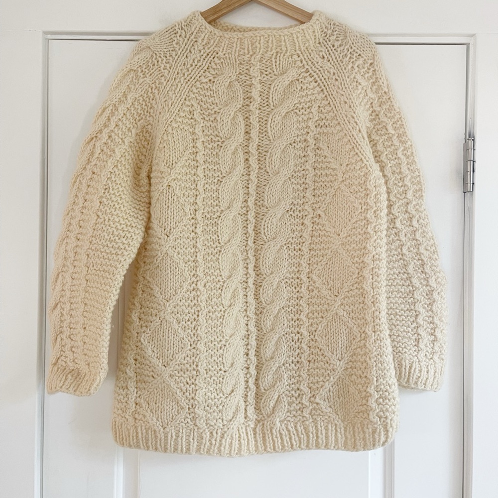 Gorgeous Vintage Greek Woolen Fisherman Sweater  - L